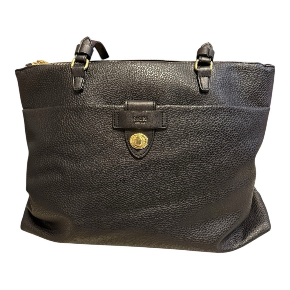 Tutilo Black Tote Laptop Bag Minimalist - Picture 4 of 12